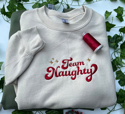 Team Naughty Sweater